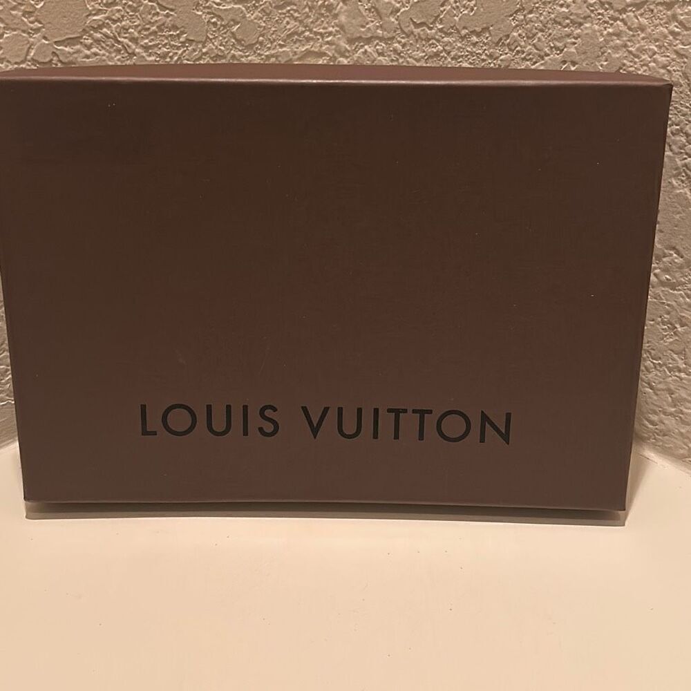 Louis Vuitton Rectangular Gift Box Brown Medium Lid Top Display Storage Luxury